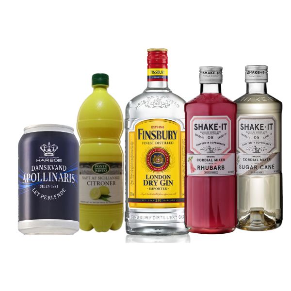Produktbillede af Rhubarb Collins Drinkspakke på tilbud i premium kvalitet