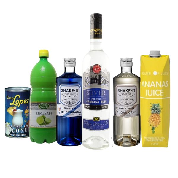 Produktbillede af Blue Hawaiian Drinkspakke på tilbud i premium kvalitet