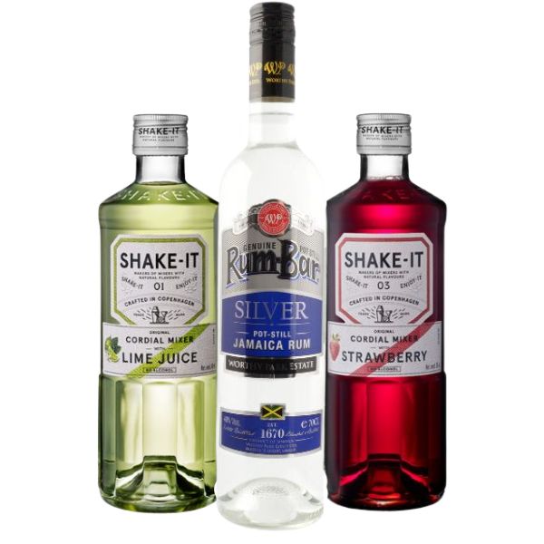 Produktbillede af Strawberry Daiquiri Drinkspakke på tilbud i premium kvalitet