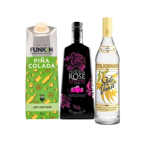 Rosy Colada- Drinkspakke ❤ Kæmpe udvalg i BARLIFE ❤ Billig fragt og hurtig levering 2 - 5 hverdage - Varenummer: BAR-673540 / Ean: på lager - Udsalg på Drikkevarer Drinkspakker Tequila Drinkspakker Spar op til 57% - Over 785 kendte brands på udsalg