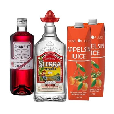 Tequila SunriDrinkspakke ❤ Kæmpe udvalg i BARLIFE ❤ Billig fragt og hurtig levering 2 - 5 hverdage - Varenummer: BAR-635116 / Ean: på lager - Udsalg på Drikkevarer Drinkspakker Spar op til 56% - Over 454 design mærker på udsalg