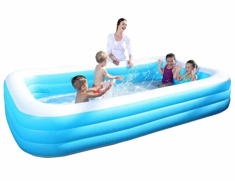 Produktbillede af Køb Oppustelig Rektangulær Pool Bestway 1161L 305 x 183 x 56 cm på tilbud