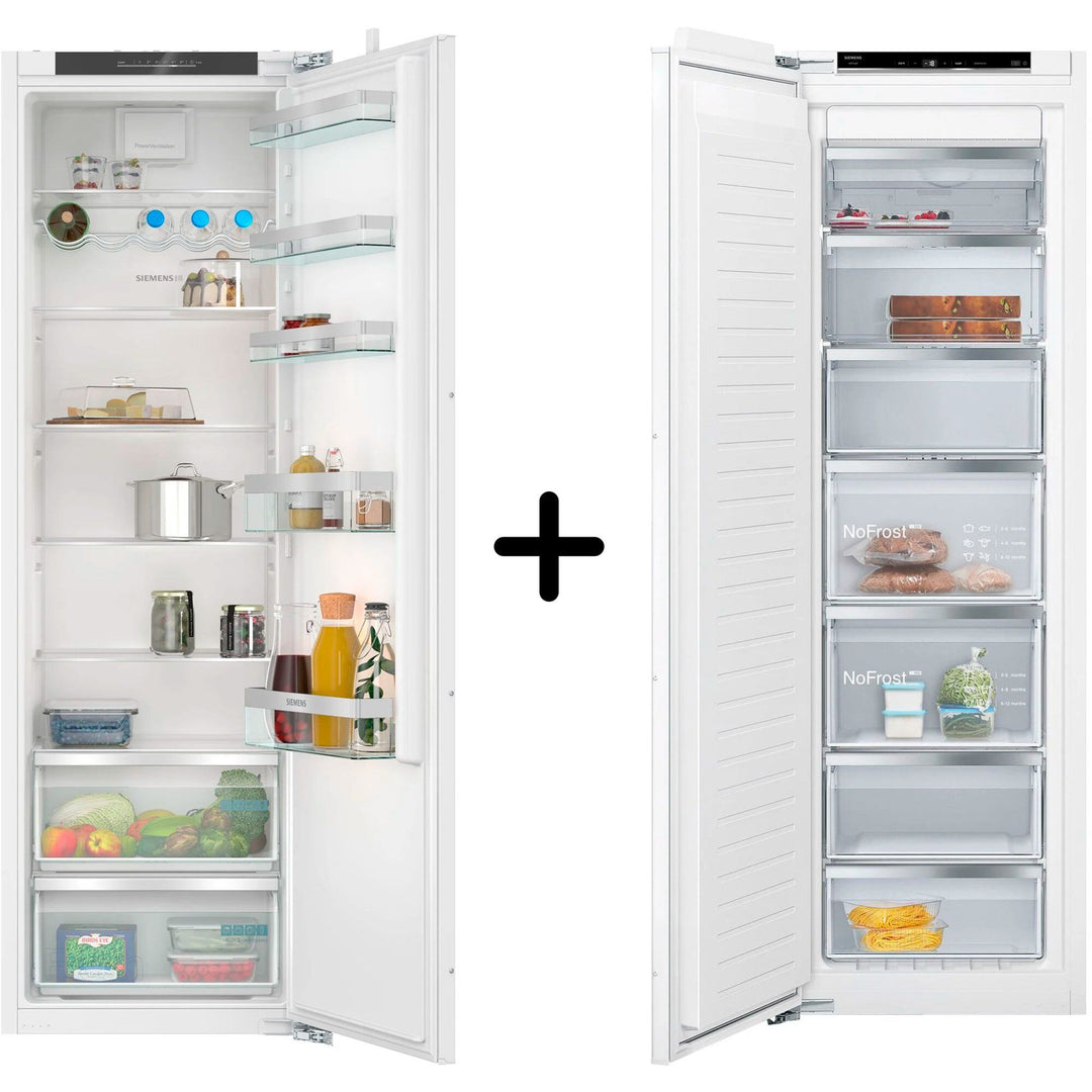 Siemens Siemens iQ300 KI81RVFE0 Køleskab + GI81NVEE0 Fryser, integreret ❤ produktfoto (Køle- /frysekabe)