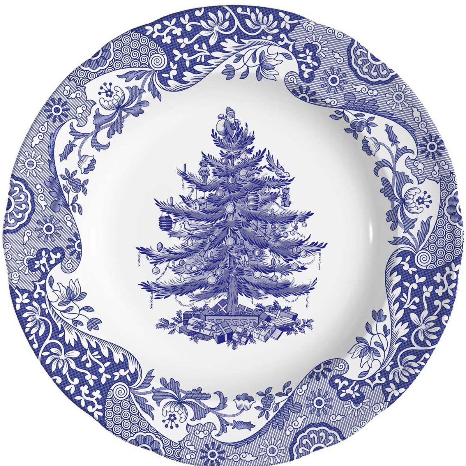 Spode Spode Blue Italian Christmas Tree Tallerken 20 cm – vinkelbillede (Tallerkener)