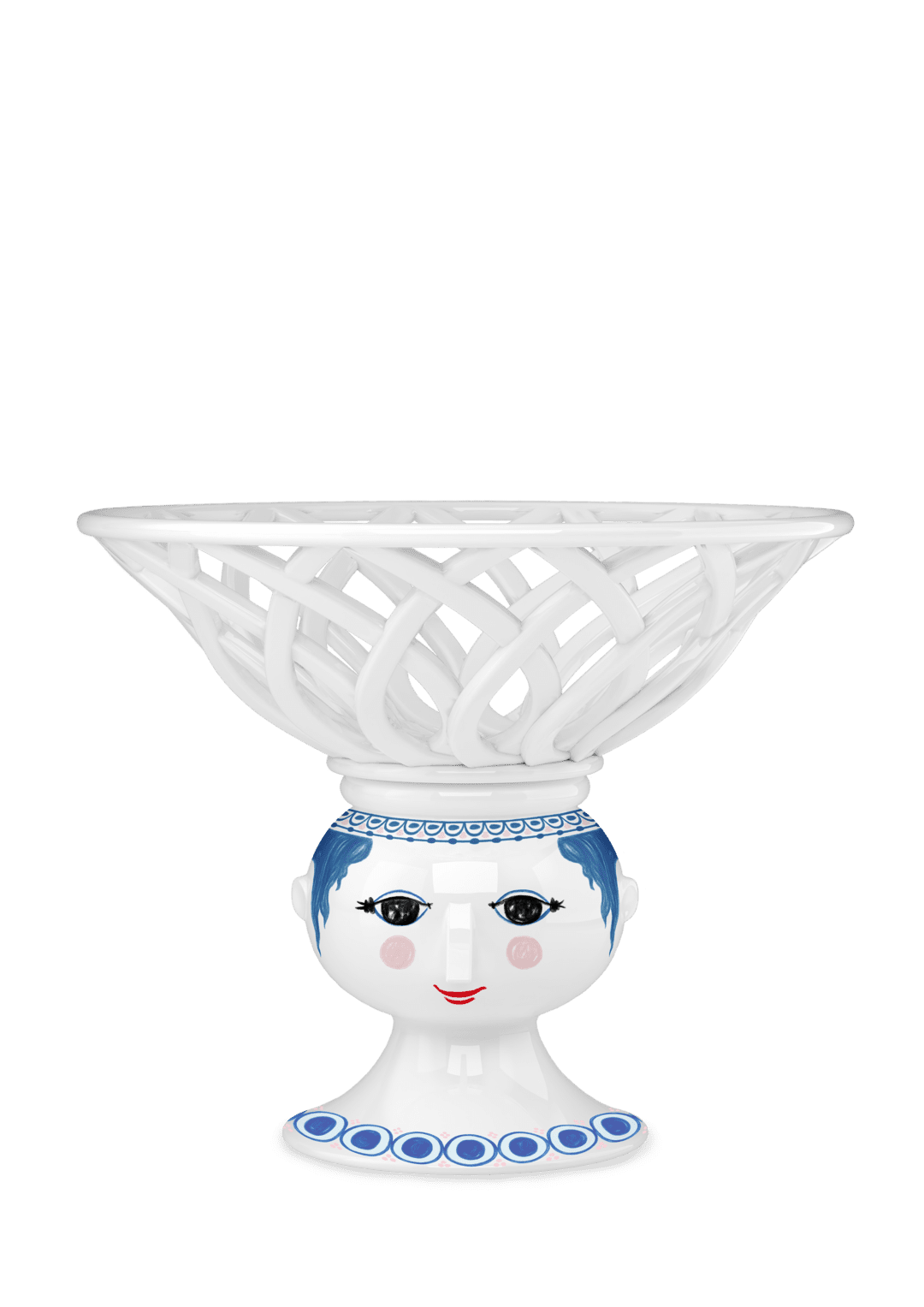 Produktbillede af Bjørn Wiinblad Wiinblad Dora Frugtskål Ø25 cm blå i premium kvalitet