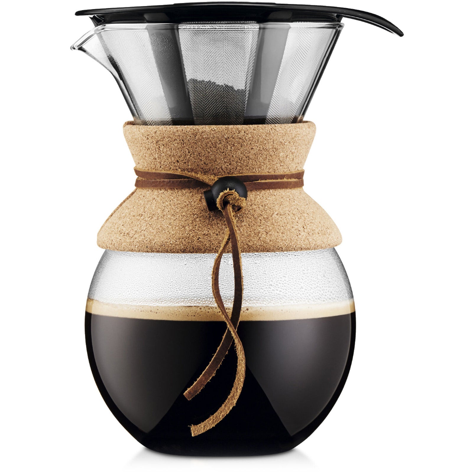 Bodum Bodum POUR OVER Kaffebrygger m. filter, 1,0 l - Kork – produktfoto (Kaffemaskiner)