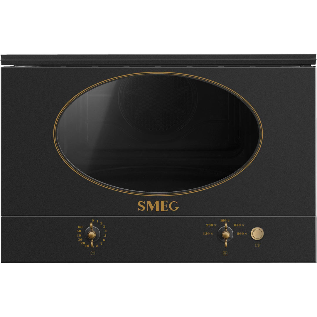Smeg Smeg MP822NAO integreret mikroovn, antracit – detaljebillede (Mikrobølgeovne)