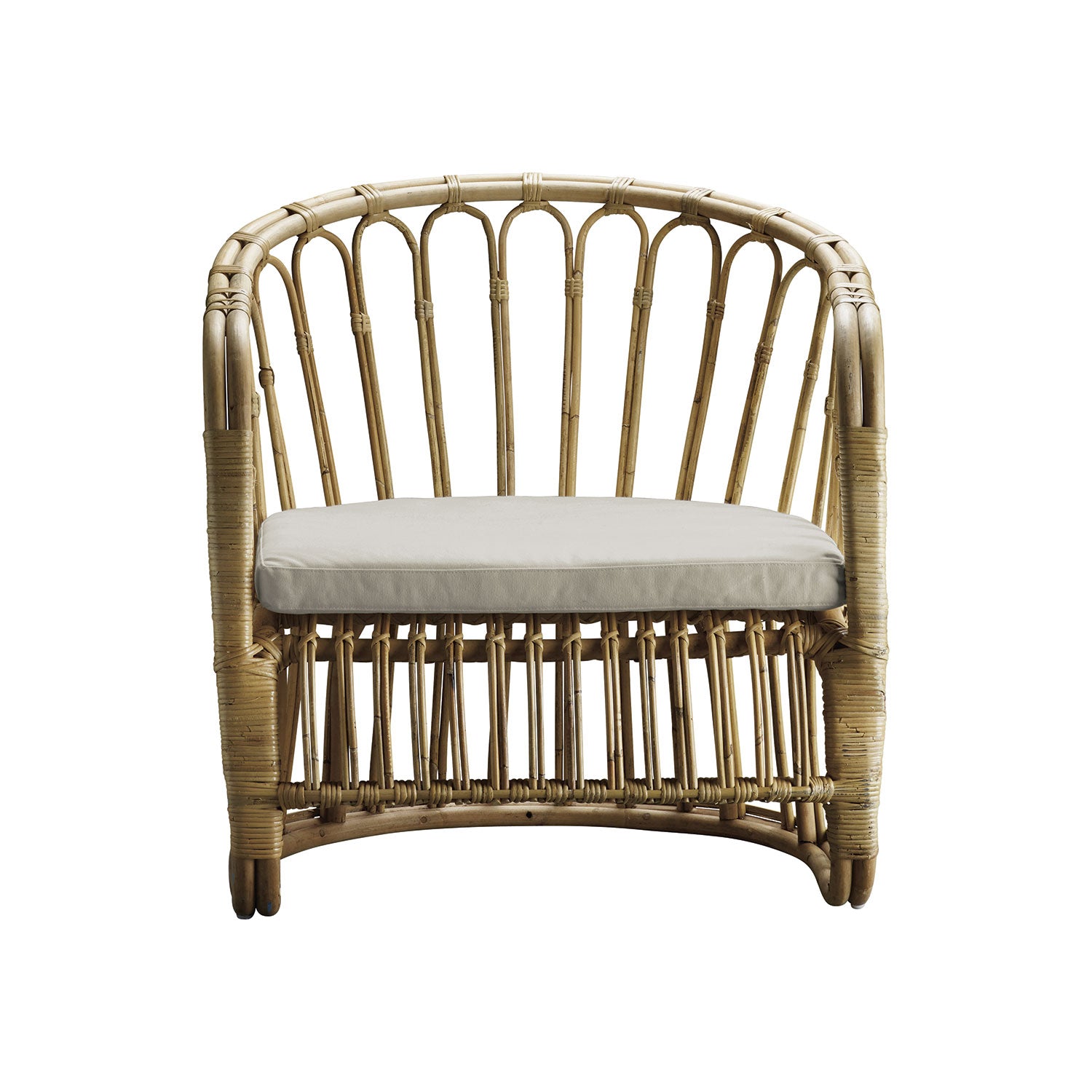 Produktbillede af TINE K HOME LOUNGE STOL RATTAN INKL HYNDE SAND 82 i premium kvalitet