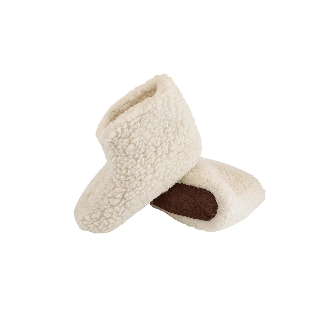 Fluffy Uldstøvle (100% ren uld) Model Hvid Dansk Design fra SHUS 39