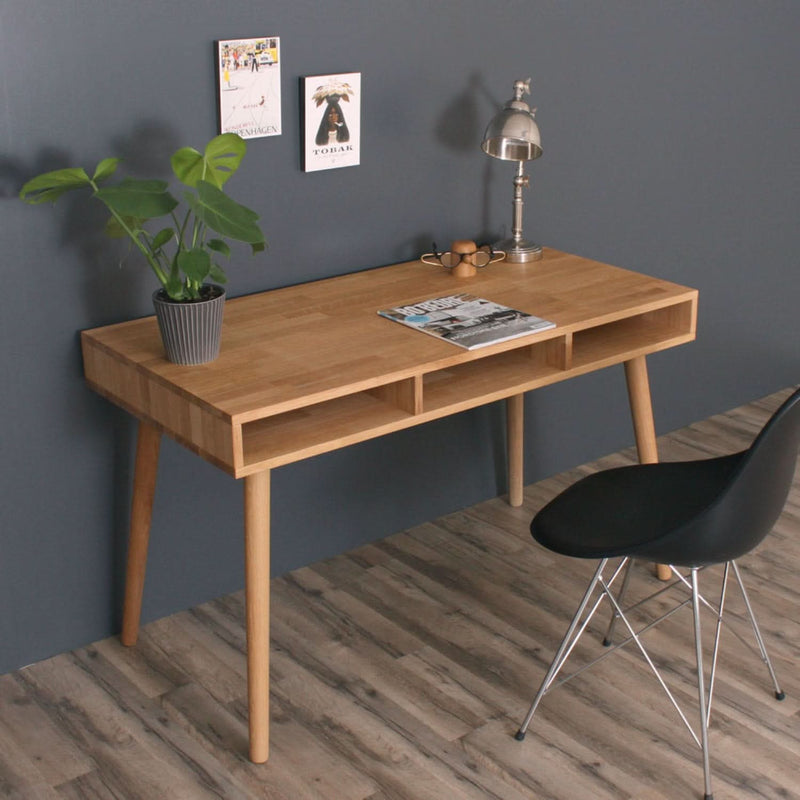 tilbud på Boston skrivebord med 3 rum, eg 130 x 60 cm. Billigt udsalg! Hurtig levering: 1-2 hverdage. Spar op til 62%. Køb nu!
