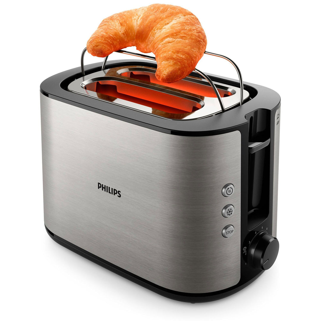Philips Philips HD2650/90 Viva Collection brødrister, metal – vinkelbillede (Brødristere)