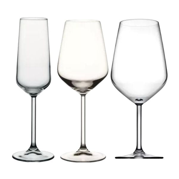 Produktbillede af Allegra Serien Sæt Rød Hvid & Champagne på tilbud i brug