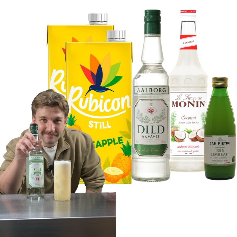 Produktbillede af Dild Colada Drinkspakke på tilbud i brug