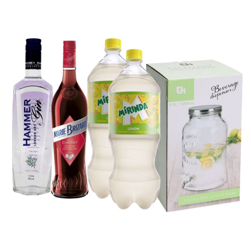 Produktbillede af ï»¿Gin Kirsebær Dispenser Drinkspakke på tilbud i brug