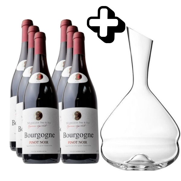 Produktbillede af Marillier Bourgogne 6 Fl. + Decanter på tilbud i brug