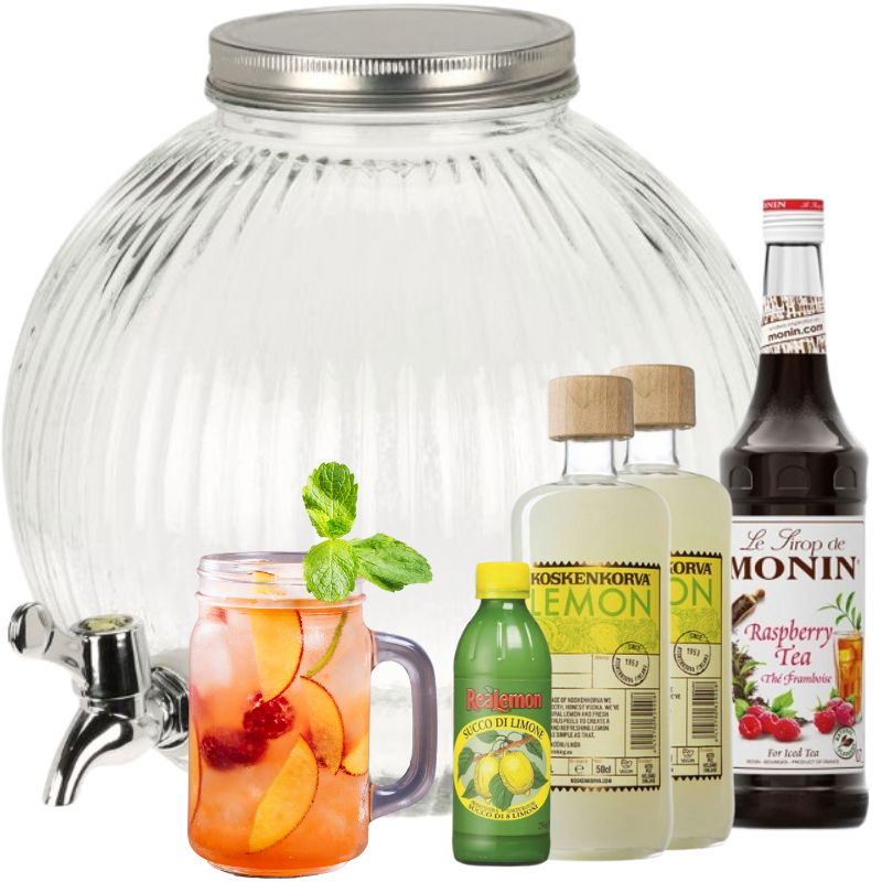 Produktbillede af Raspberry Lemon Dispenser Drinkspakke på tilbud i premium kvalitet