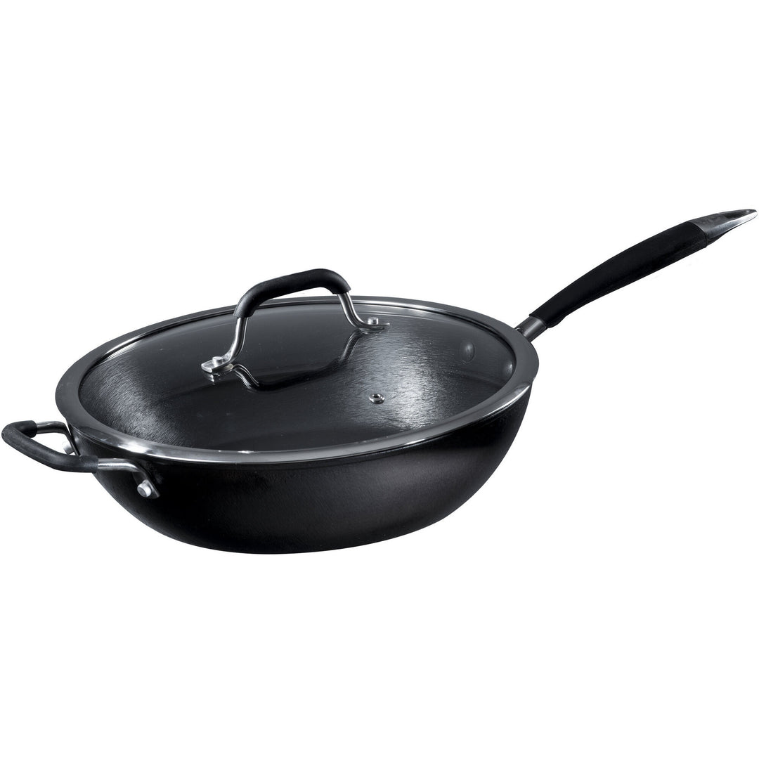 Ronneby bruk Ronneby bruk Sautérpande med glaslåg, 28 cm – produktbillede (Traktørpande)