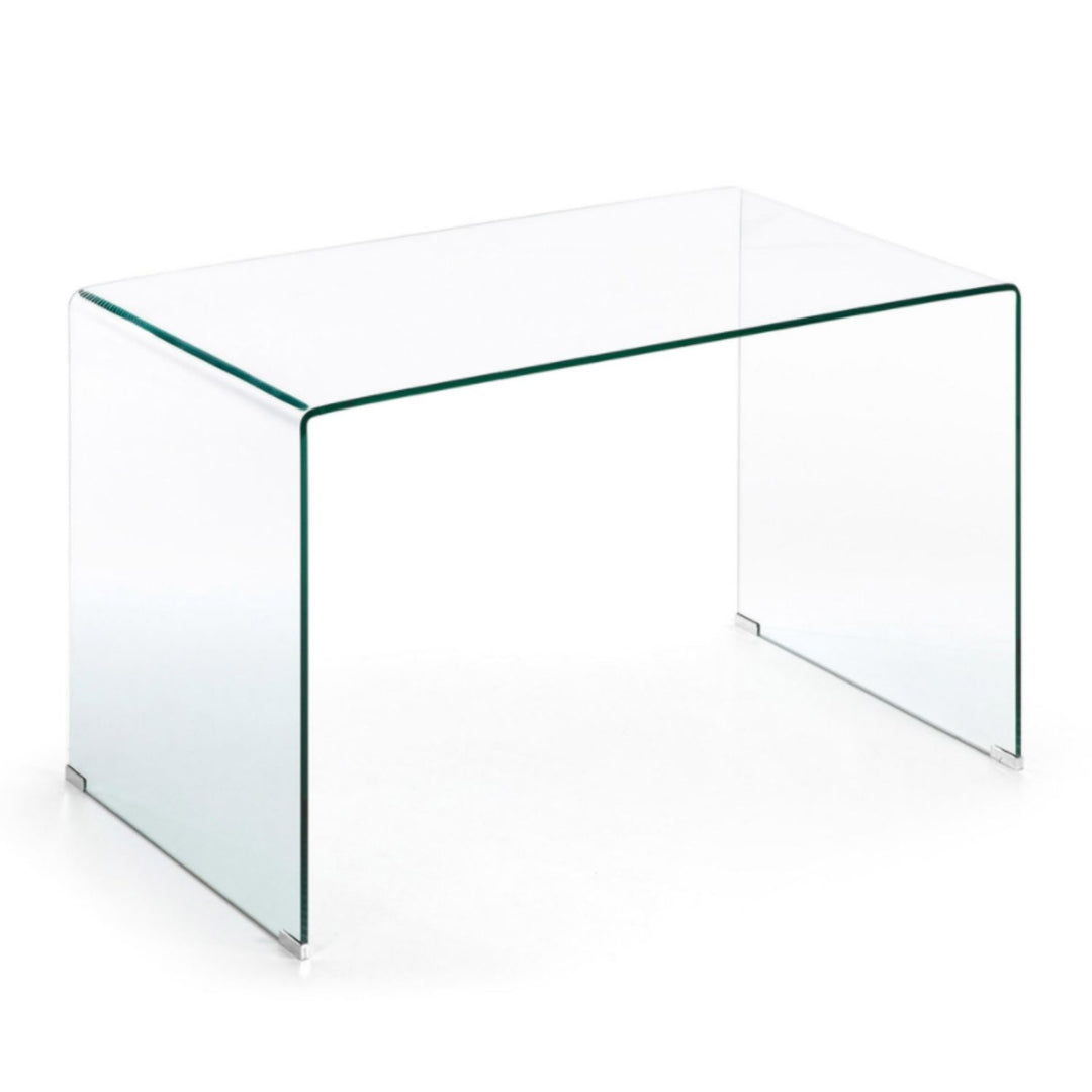 KAVE HOME Burano skrivebord rektangulært klar glas 125x70