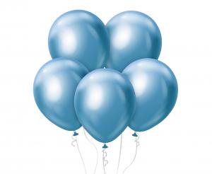 Produktbillede af Balloner Platin l. Blå 45cm/ 5 Stk. på tilbud i brug