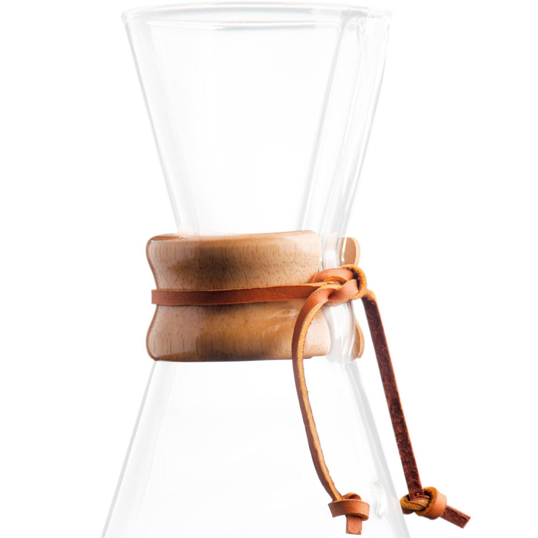Chemex Chemex Classic Trækrave og skindsnørrebånd til 3 koppers – close-up (Kaffe tilbehør)