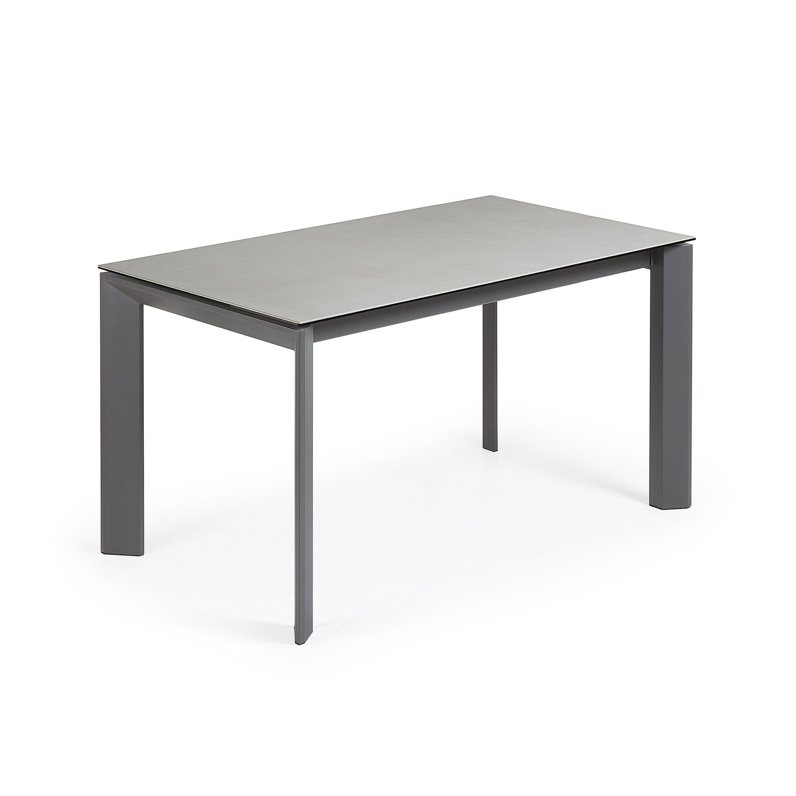 Produktbillede af KAVE HOME Axis spisebord m. butterflybordplade Hydra Lead porcelæn/antracitgrå stål 140 200 i premium kvalitet