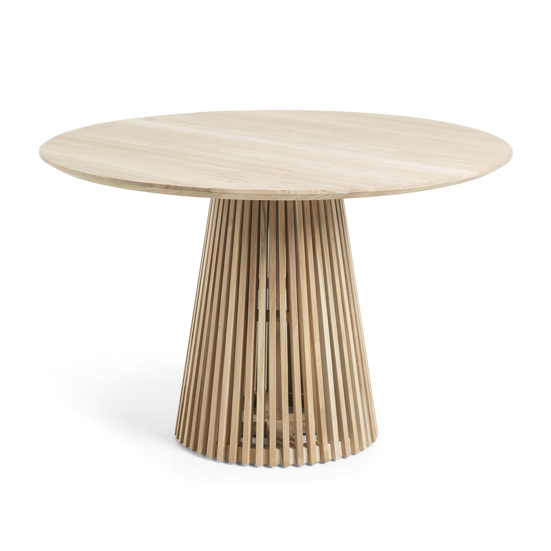 KAVE HOME Irune spisebord natur teaktræ rund Ø120