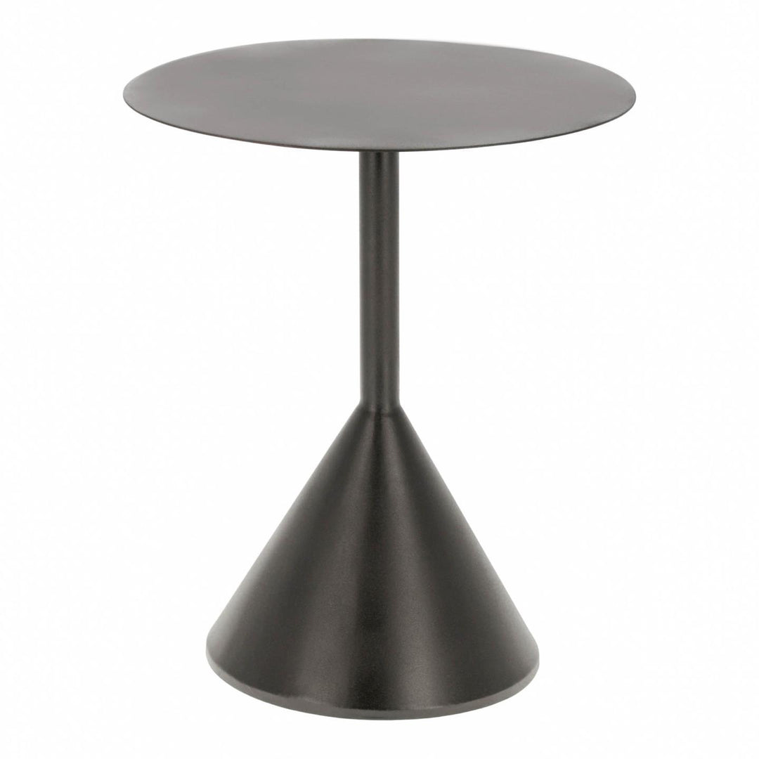 KAVE HOME Yinan sidebord rund sort jern Ø48