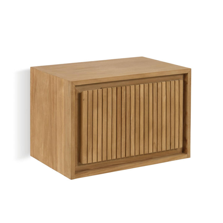 KAVE HOME Taciana badeværelsesskab m. 1 låge natur teaktræ 60x40