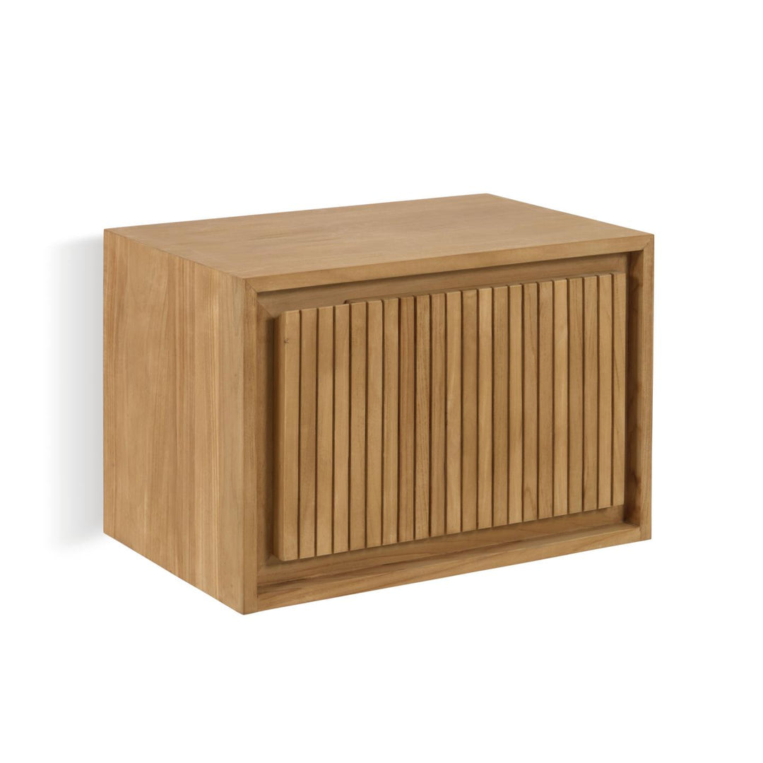 KAVE HOME Taciana badeværelsesskab m. 1 låge natur teaktræ 60x40
