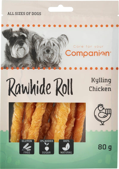 Companion - Kylling råhuds ruller, 80g ❤ Kæmpe udvalg i Companion ❤ Billig fragt og hurtig levering 2 - 5 hverdage - Varenummer: BGH-47763587891530 / Ean: '5701883375692 på lager - Udsalg på Alle produkter (Lagerbeholdning er større end 1) Spar op til 57% - Over 1324 kendte brands på udsalg