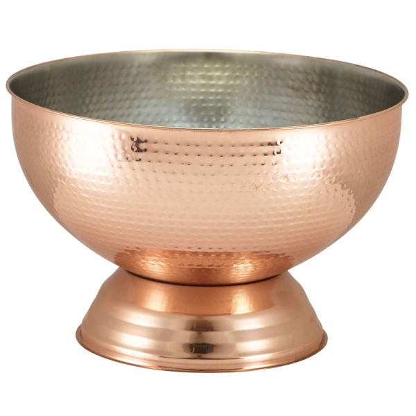 Produktbillede af Hamret Kobber Champagne Bowl 38 Cm Genware på tilbud – premium kvalitet og detaljer