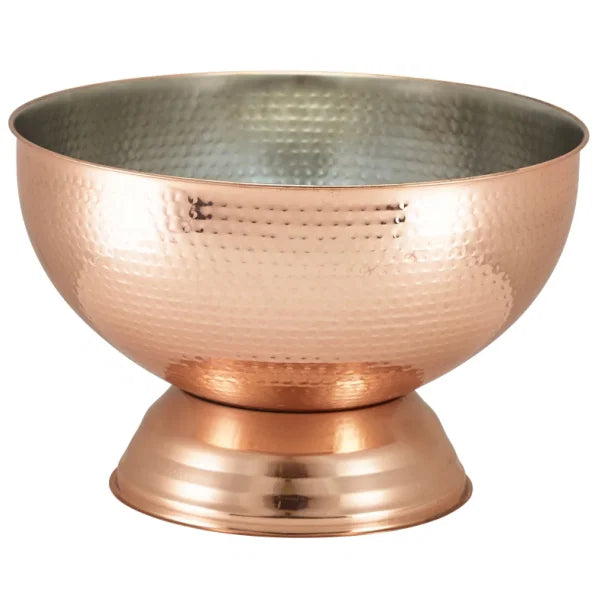 Hamret Kobber Champagne Bowl 38 Cm Genware