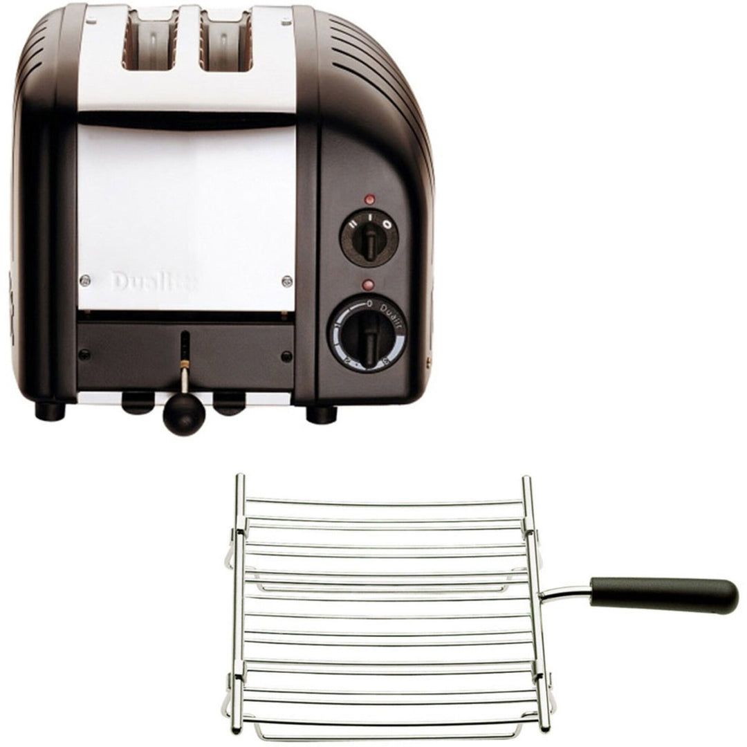 Dualit Dualit Brødrister Classic 2 skiver med grillfunktion, Sort – produktbillede (Brødristere)