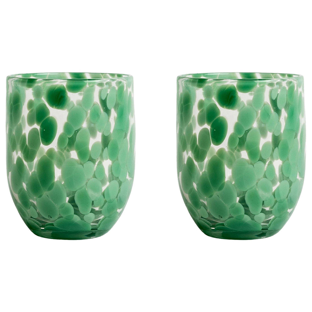 Byon Byon Messy vand 30 cl, grøn, 2 stk. ❤ frontbillede (Glas)