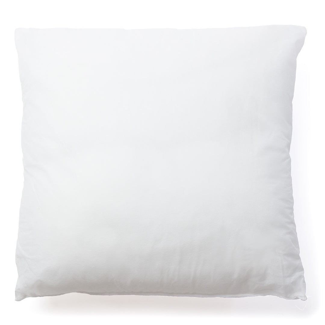 KAVE HOME Fluff fyldpude kvadratisk hvid stof i genbrugsfibre og polyesterfiber 45x45
