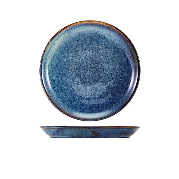 Produktbillede af Terra Aqua Blue Coupe Tallerken 19cm Genware på tilbud i brug
