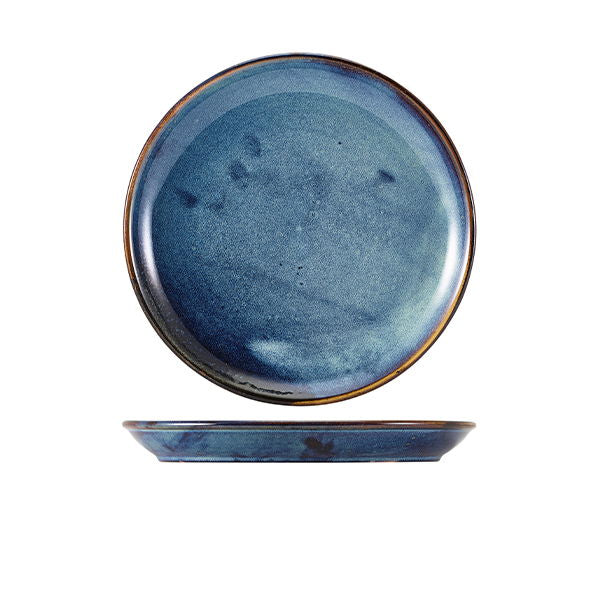 Produktbillede af Terra Aqua Blå Coupe Tallerken 24cm Genware på tilbud i brug