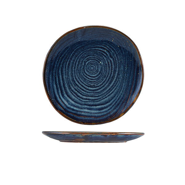 Produktbillede af Terra Aqua Blå Organisk Tallerken 21cm Genware på tilbud i brug