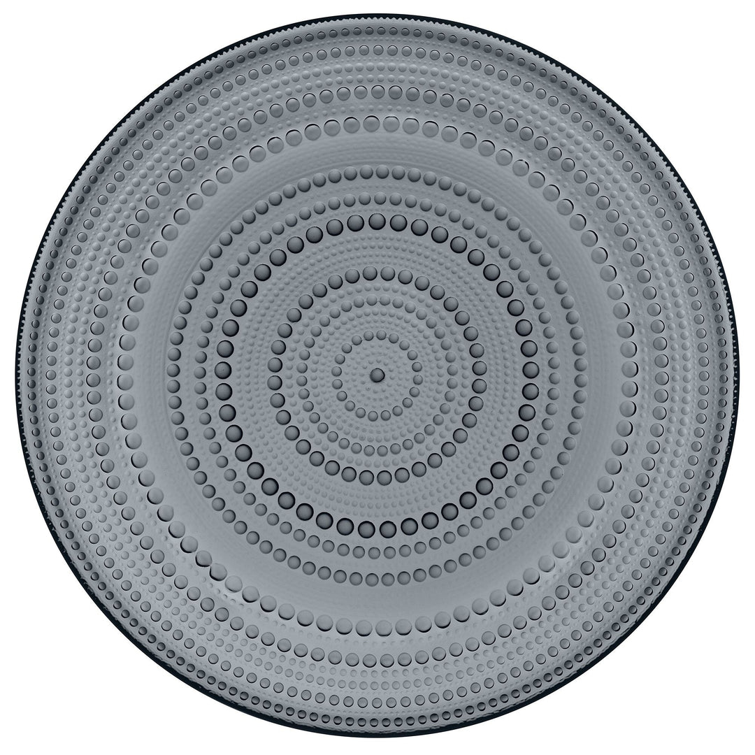 Iittala Iittala Kastehelmi tallerken 31,5 cm. mørk grå ❤ billede i brug (Madtallerken)