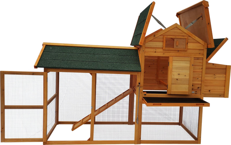 Companion - Hønsehus - 210x90x113 cm - natur/grøn ❤ Kæmpe udvalg i Companion ❤ Billig fragt og hurtig levering 2 - 5 hverdage - Varenummer: BGH-47763596017994 / Ean: &