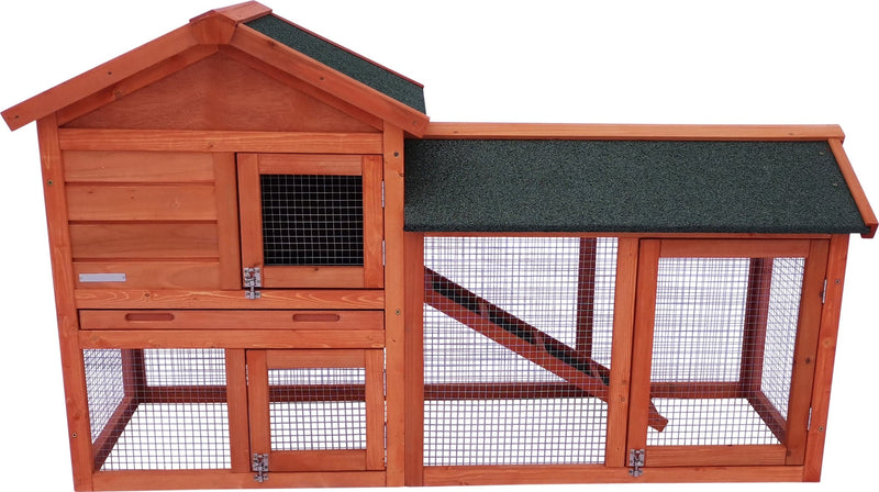 Companion - Kaninbur - 147x53x85 cm, natur/grøn ❤ Kæmpe udvalg i Companion ❤ Billig fragt og hurtig levering 2 - 5 hverdage - Varenummer: BGH-47763596083530 / Ean: &