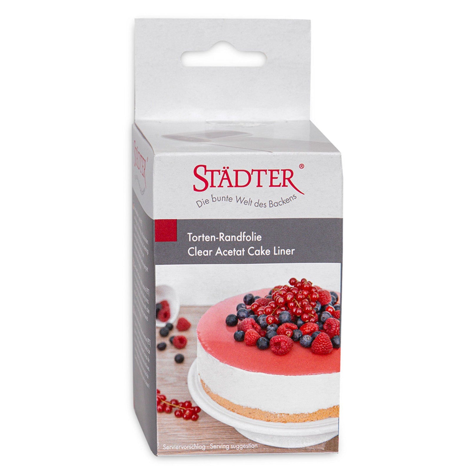 Städter Städter Transparent kagekantsfolie 10 cm x 20 m ❤ close-up (Bagudstyr)