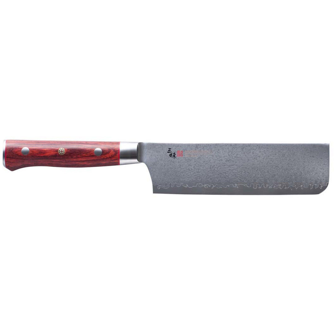 Zanmai Zanmai Flame Classic Damascus Pro-Nakiri 15,5 cm. – billede i brug (Grøntsagskniv)