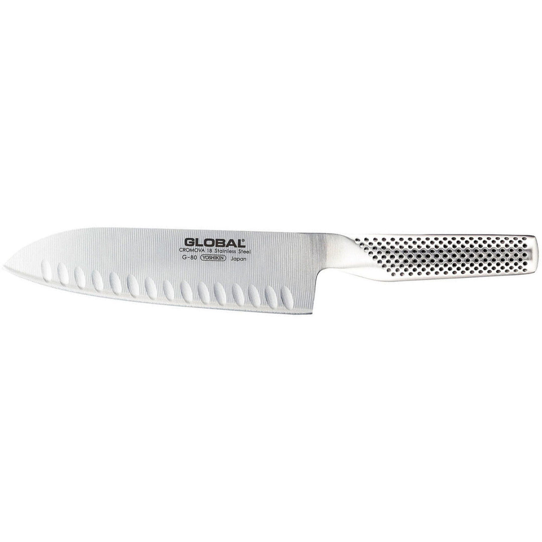 Global Global G-80 Santoku-kniv – close-up (Santokuknive)