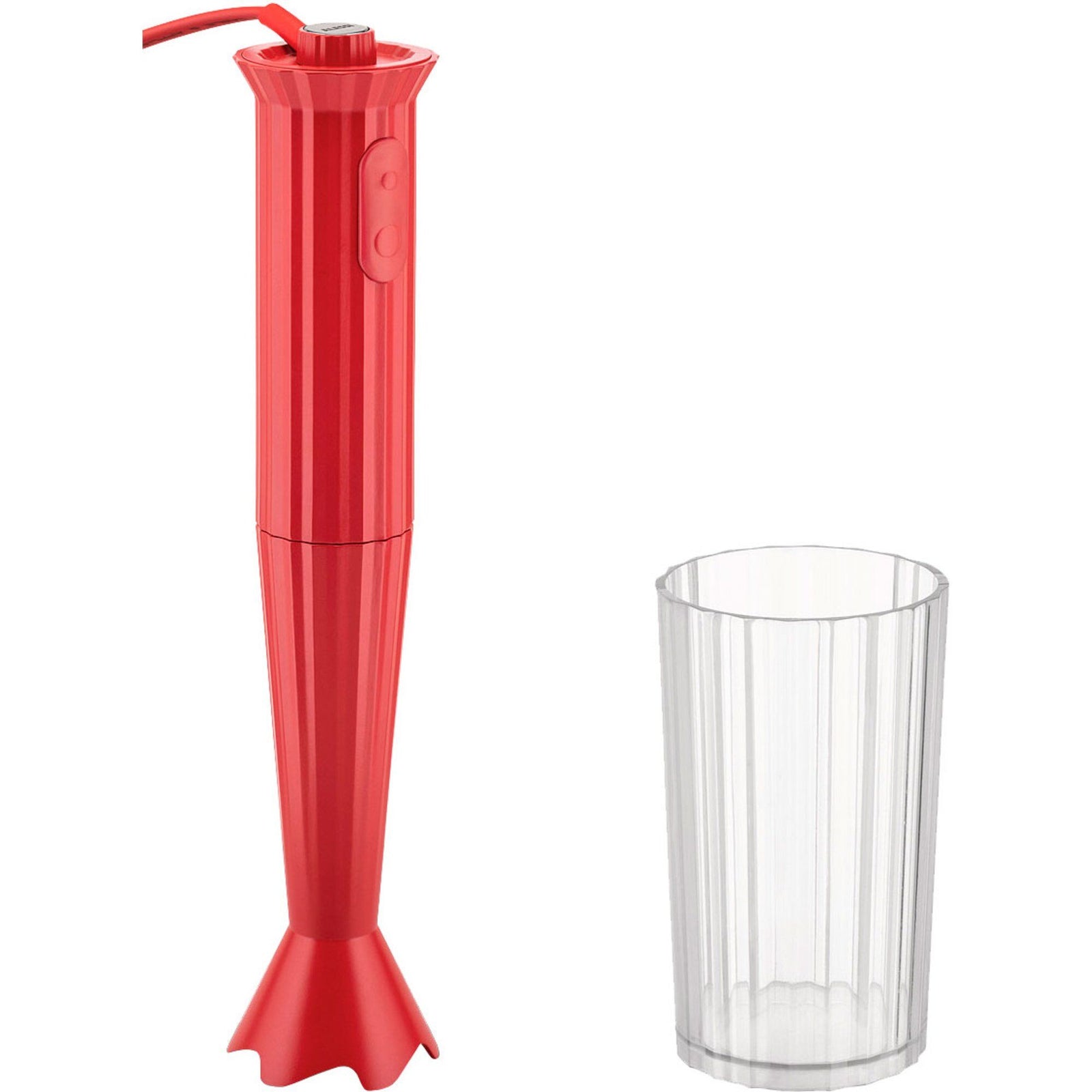 Alessi Alessi MDL10 Plissé stavblender, rød – close-up (Stavblender)