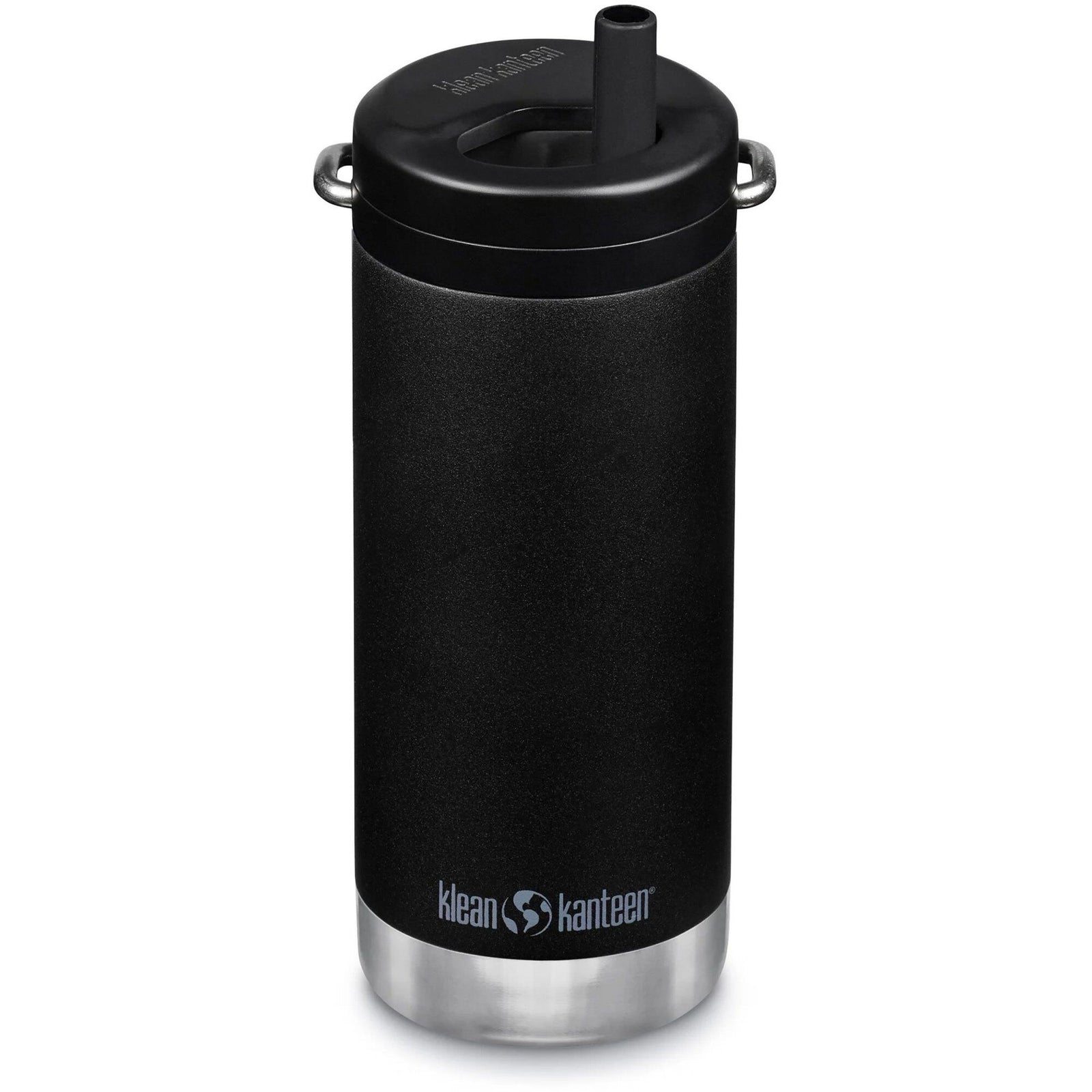 Klean kanteen Klean kanteen Isoleret Termoflaske TKWide 355 ml med Twist Cap, sort – close-up (Termokopper)