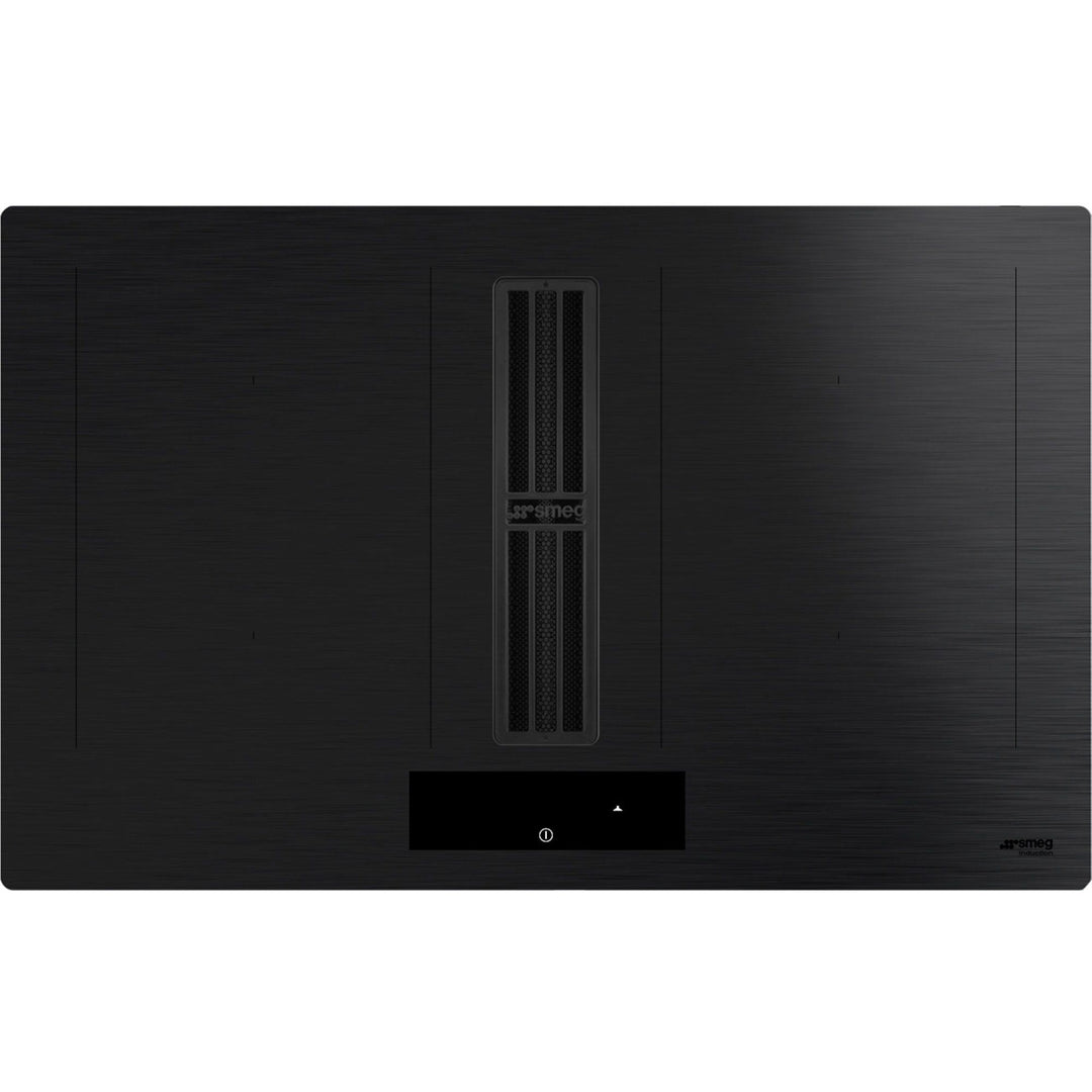 Smeg Smeg HOBD382MB2 Induktionskogeplade med integreret emhætte, mat sort ❤ produktbillede (Induktionskogeplade)