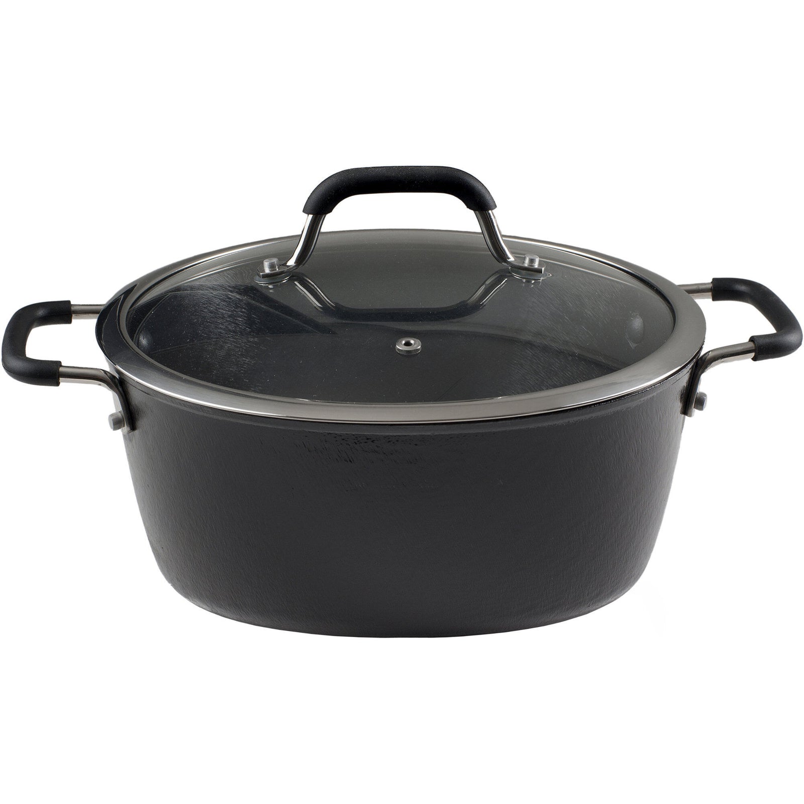 Ronneby bruk Ronneby bruk Stegegryde med glaslåg 7 liter ❤ vinkelbillede (Stegepande)