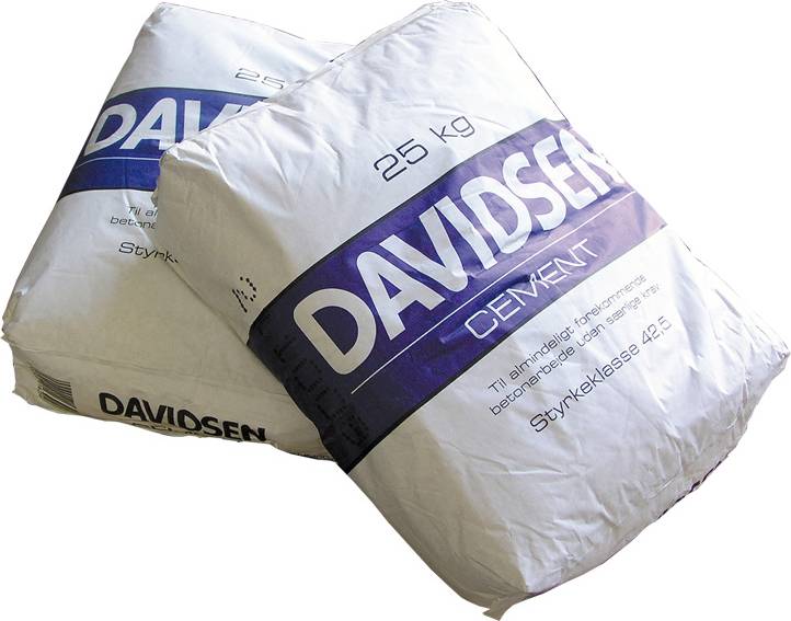 Produktbillede af Cement 42.5 42 sække á 25 kg (1050 kg) på tilbud i høj kvalitet