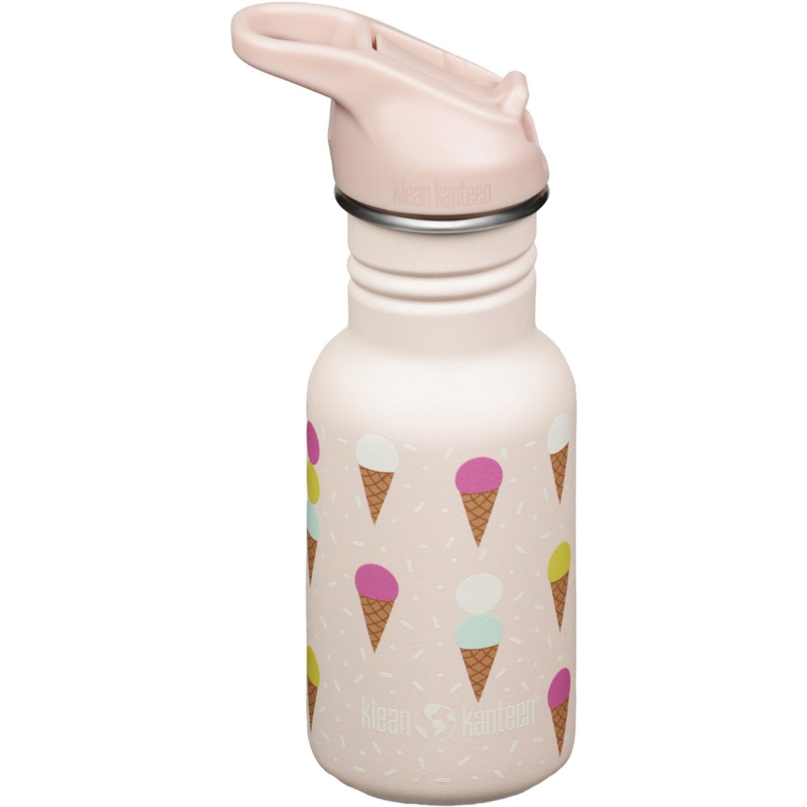 Klean kanteen Klean kanteen Kid Classic Narrow Flip Vandflaske 355 ml, Ice Cream – frontbillede (Termokande)